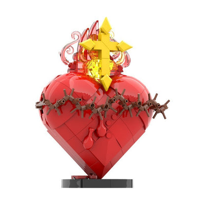 Illuminated Thorned Heart Display MOC Building Kit - 5