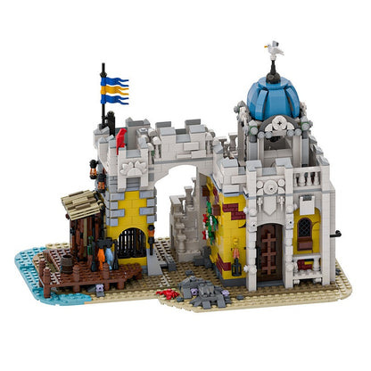 Imperial Naval Prison MOC Building Kit | Pirate Fortress Display Model - 1