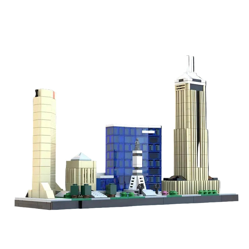 Indianapolis Skyline Building Kit | LEGO-Compatible MOC - 1