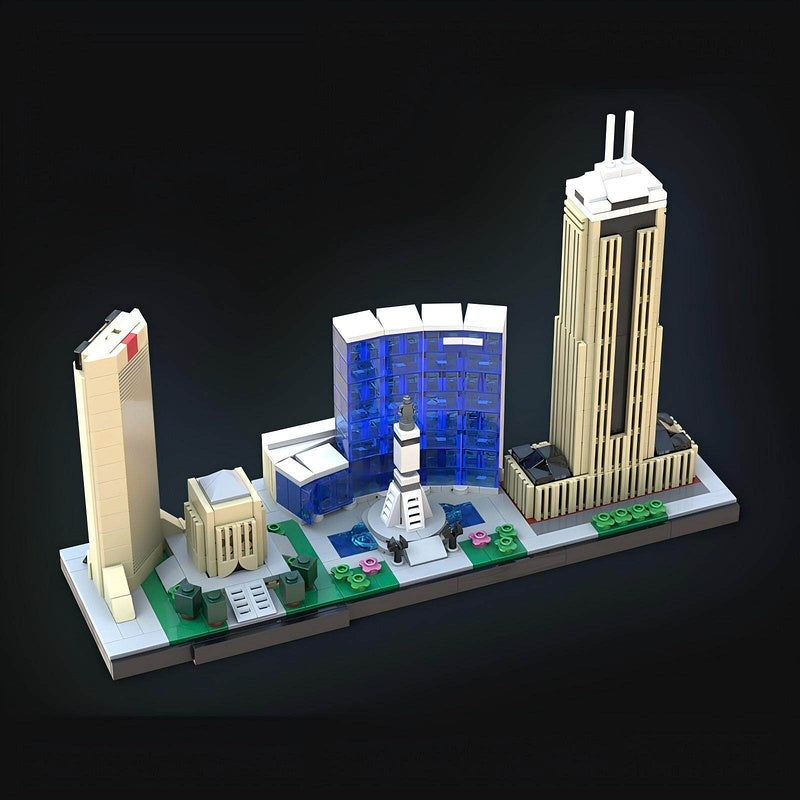 Indianapolis Skyline Building Kit | LEGO-Compatible MOC - 2