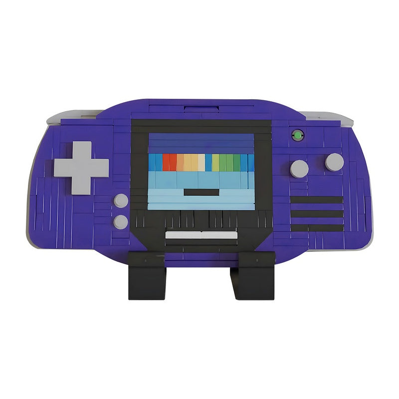 Indigo Retro Handheld Game Console MOC Building Kit - 1