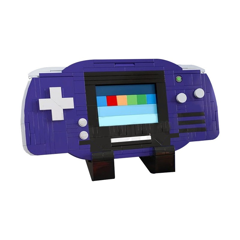 Indigo Retro Handheld Game Console MOC Building Kit - 3