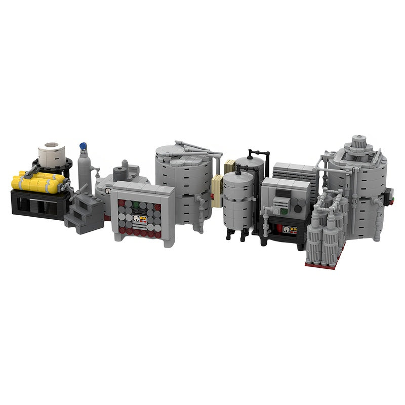 Industrial Chemical Superlab Diorama MOC Building Kit - 5