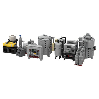 Industrial Chemical Superlab Diorama MOC Building Kit - 5