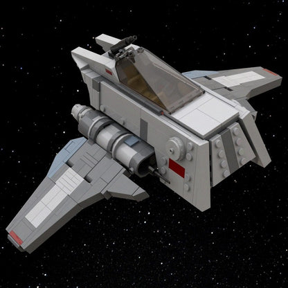 INT-3 Omen Galactic Royal Guard Starfighter Building Kit | LEGO-Compatible MOC - 2