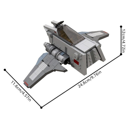 INT-3 Omen Galactic Royal Guard Starfighter Building Kit | LEGO-Compatible MOC - 3