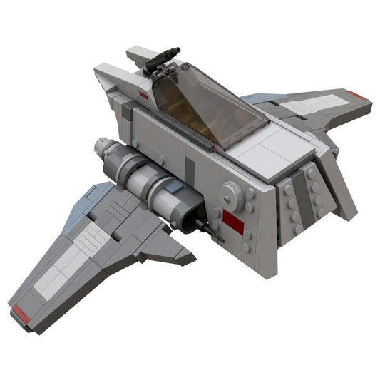 INT-3 Omen Galactic Royal Guard Starfighter Building Kit | LEGO-Compatible MOC - 4