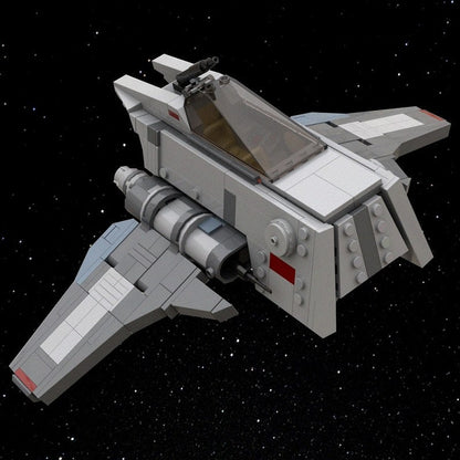INT-3 Omen Royal Guard Starfighter MOC Spacecraft Building Kit - 3