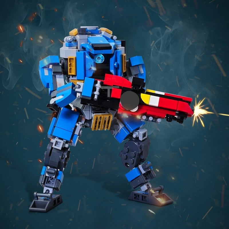 Ionized Vanguard Pilot Mecha Building Kit | LEGO-Compatible MOC - 1