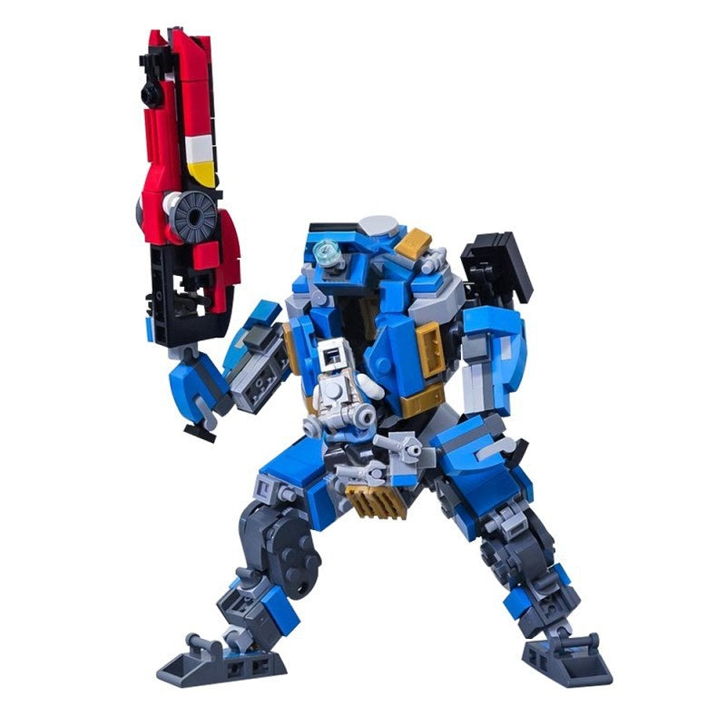 Ionized Vanguard Pilot Mecha Building Kit | LEGO-Compatible MOC - 2