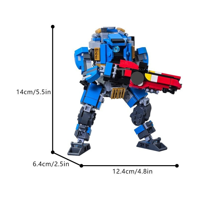 Ionized Vanguard Pilot Mecha Building Kit | LEGO-Compatible MOC - 4