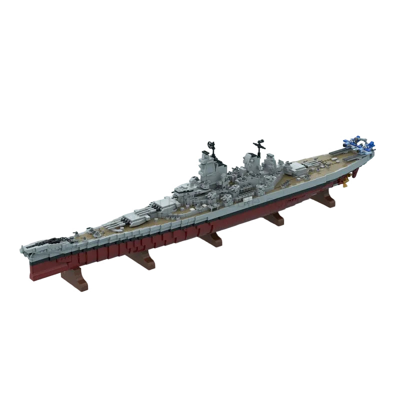 Iowa Class Battleship MOC Building Kit | USS Missouri Naval Model - 1