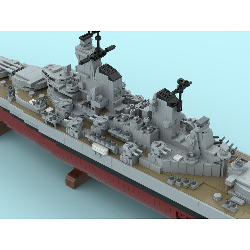 Iowa Class Battleship MOC Building Kit | USS Missouri Naval Model - 3