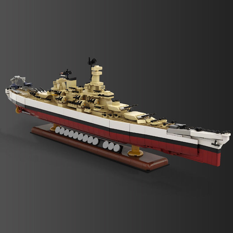 Iowa Class Battleship MOC Building Kit | Historic Naval Display Model - 2