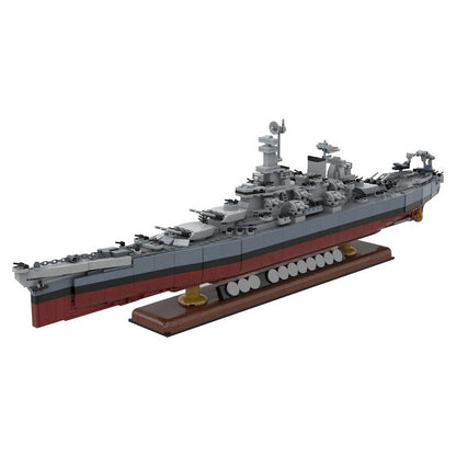 Iowa Class Battleship MOC Building Kit | USS Missouri Naval Model - 1