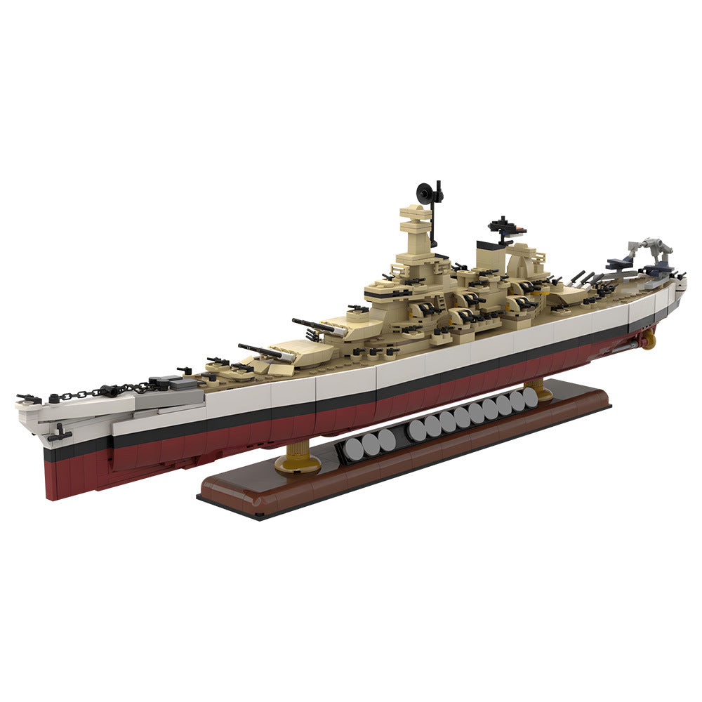 Iowa Class Battleship USS Wisconsin Building Kit | LEGO-Compatible MOC - 3