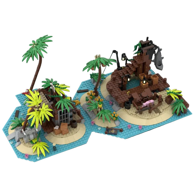 Islands of Pirate Shipwreck Bay Building Kit | Compatible MOC - 3