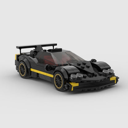 Italian Carbon Track Hypercar MOC Building Kit | Racing Sports Car Model - 4