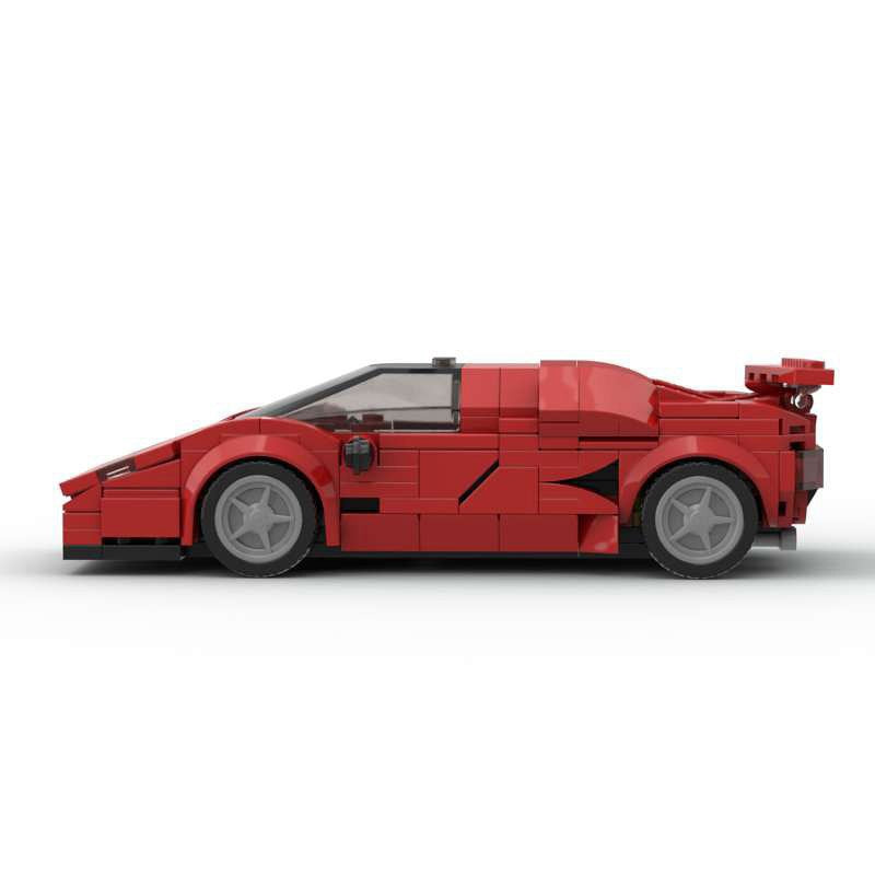 Italian Classic V12 Sports Car Building Kit | LEGO-Compatible MOC - 4