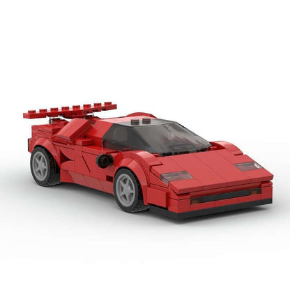Italian Classic V12 Sports Car MOC Building Kit | Vehicle Model - 2