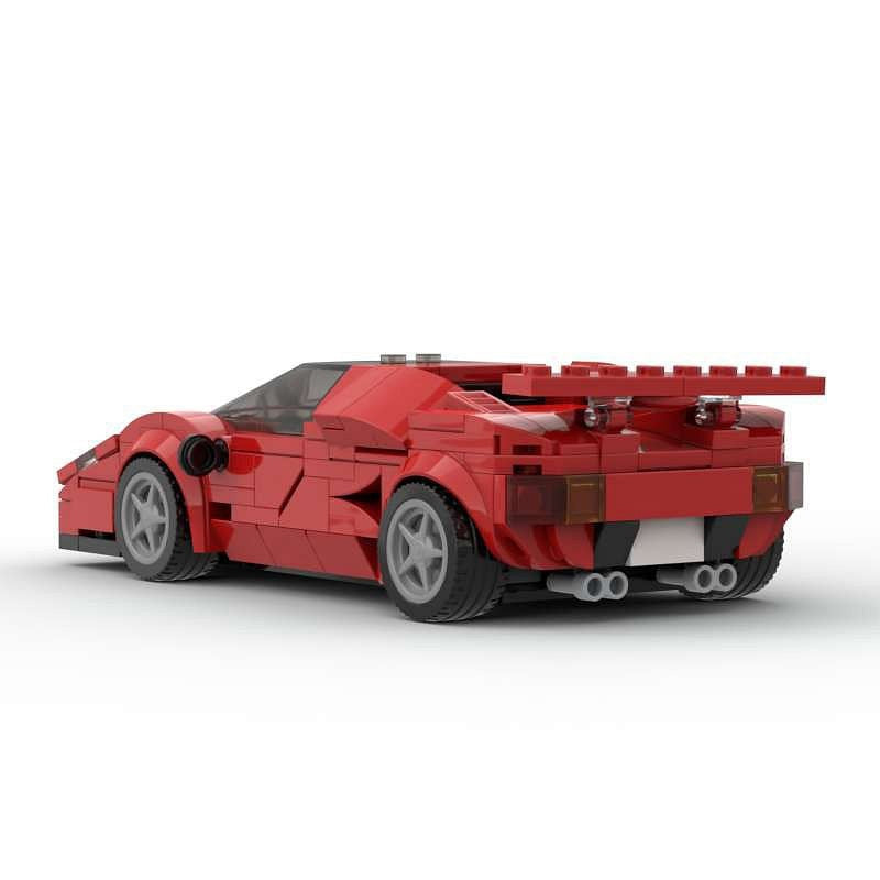 Italian Classic V12 Sports Car MOC Building Kit | Vehicle Model - 3