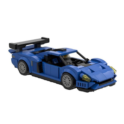 Italian GT Track Hypercar MOC Building Kit | 8-Wide Supercar Model - 4