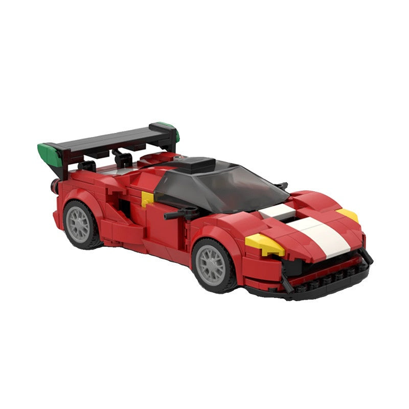 Italian GT3 V8 Turbo Racing Car Building Kit | Compatible MOC - 2