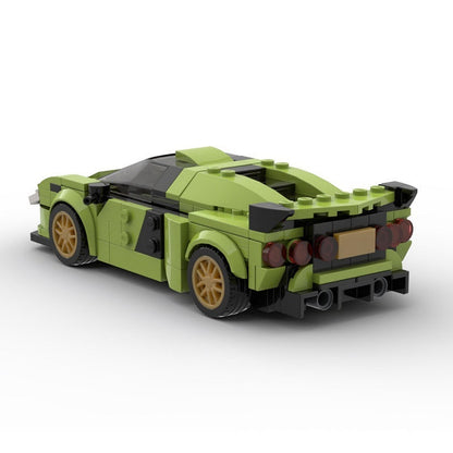 Italian Hybrid Supercar MOC Building Kit | Exotic Vehicle Model - 3