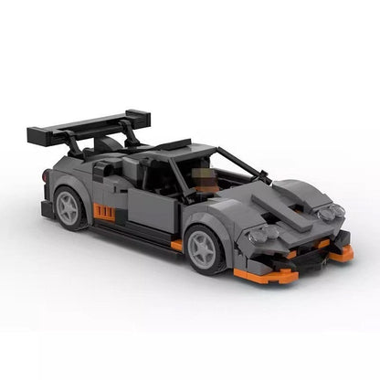 Italian Hypercar MOC Building Kit | 8-Wide Gullwing Door Vehicle Model - 1