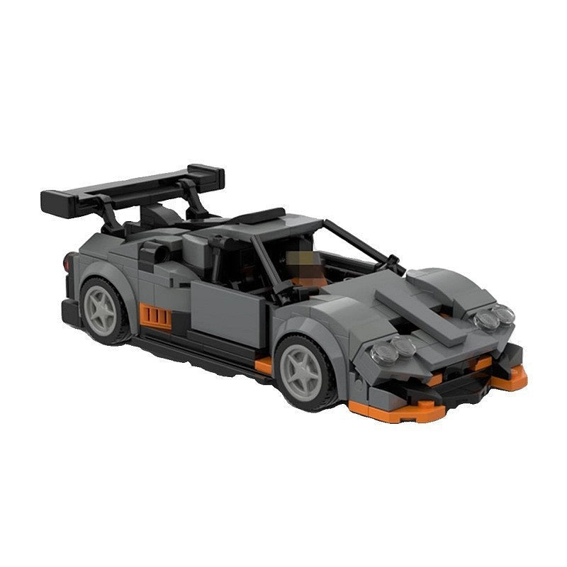 Italian Hypercar MOC Building Kit | 8-Wide Gullwing Door Vehicle Model - 2