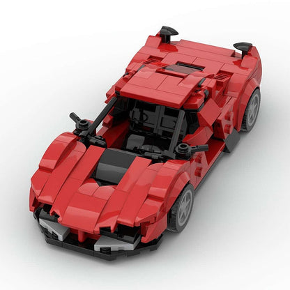Italian Hypercar Track Racing MOC Building Kit | 8-Wide Vehicle Model - 1
