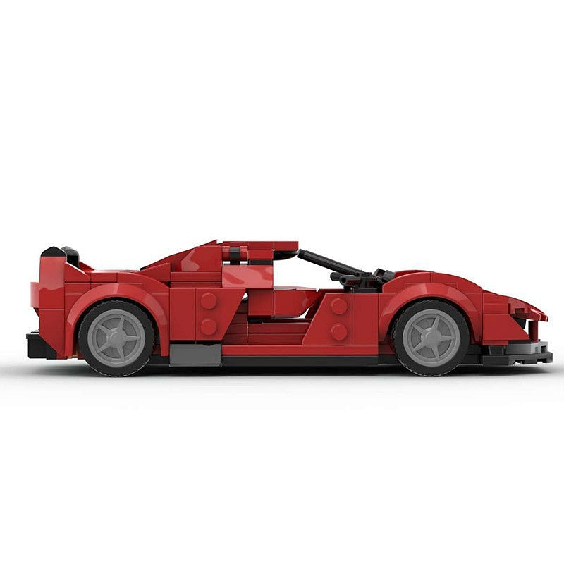 Italian Hypercar Track Racing MOC Building Kit | 8-Wide Vehicle Model - 2