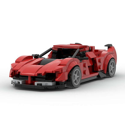 Italian Hypercar Track Racing MOC Building Kit | 8-Wide Vehicle Model - 4