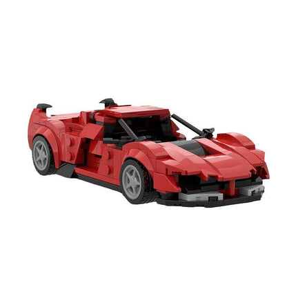 Italian Hypercar Track Racing MOC Building Kit | 8-Wide Vehicle Model - 5