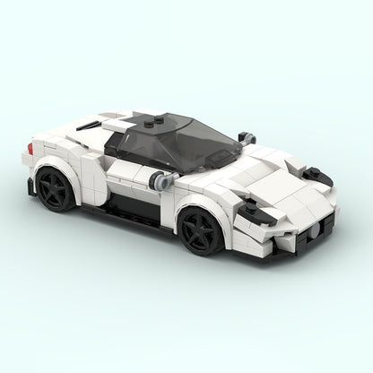 Italian MC-Style Mid-Engine Hypercar Building Kit | 8-Wide LEGO-Compatible MOC - 1