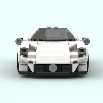 Italian MC-Style Mid-Engine Hypercar Building Kit | 8-Wide LEGO-Compatible MOC - 3