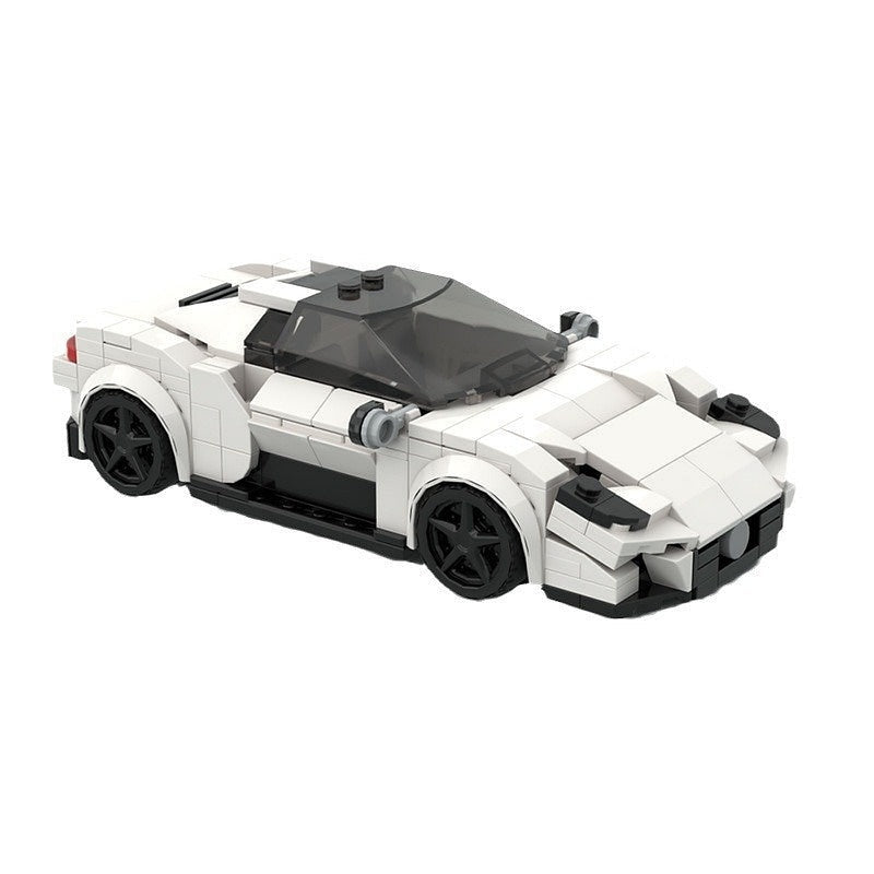 Italian MC-Style Mid-Engine Hypercar MOC Building Kit | 8-Wide Vehicle Model - 1