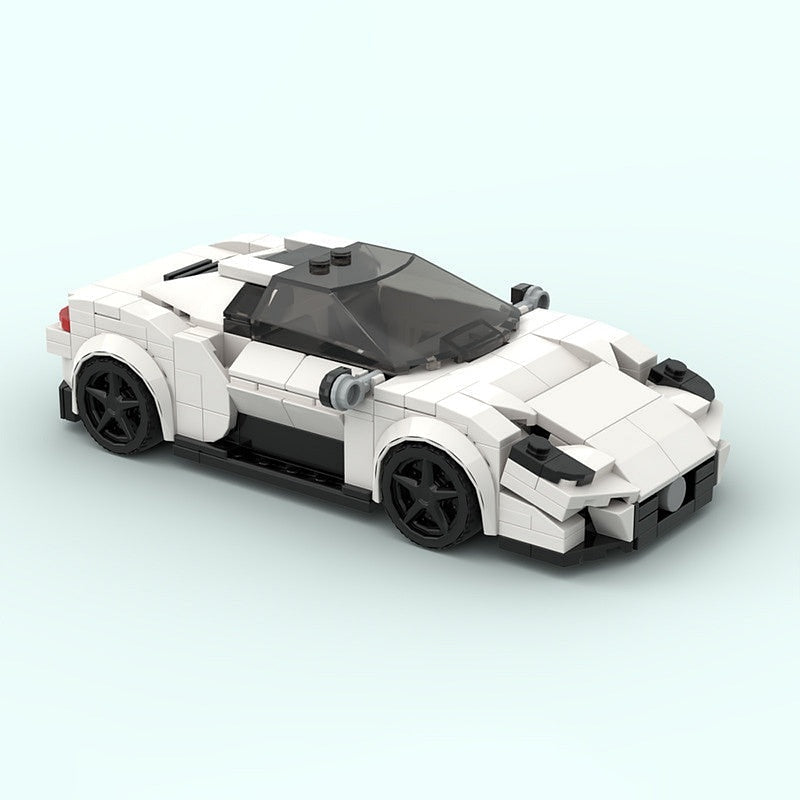 Italian MC-Style Mid-Engine Hypercar MOC Building Kit | 8-Wide Vehicle Model - 2
