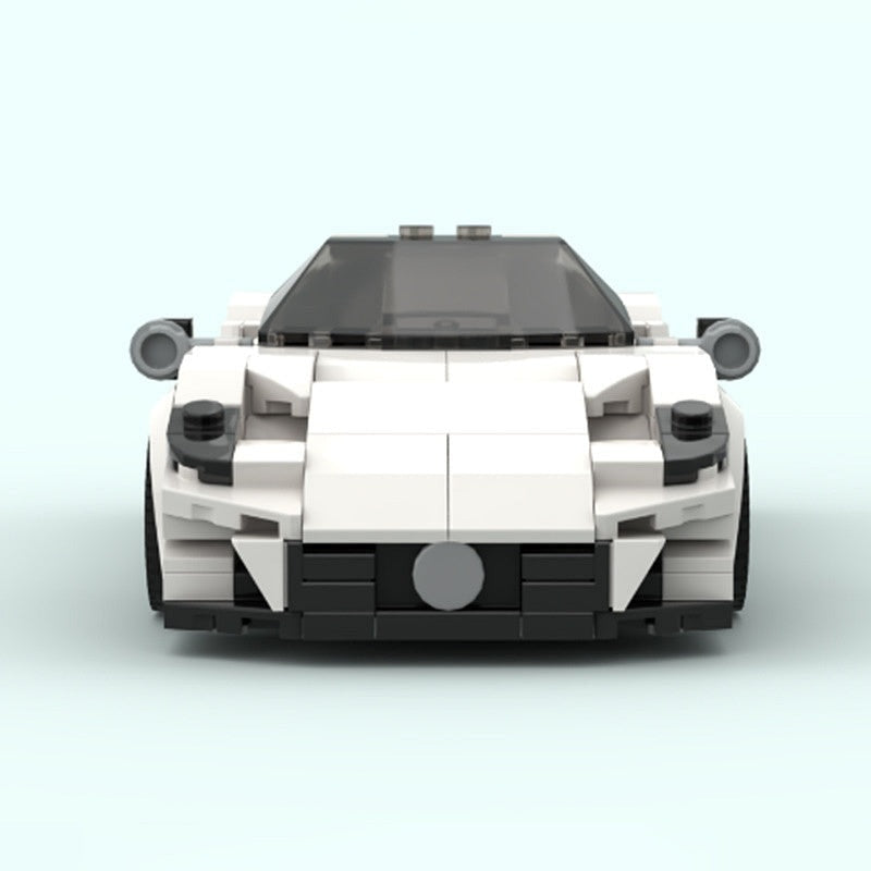 Italian MC-Style Mid-Engine Hypercar MOC Building Kit | 8-Wide Vehicle Model - 4