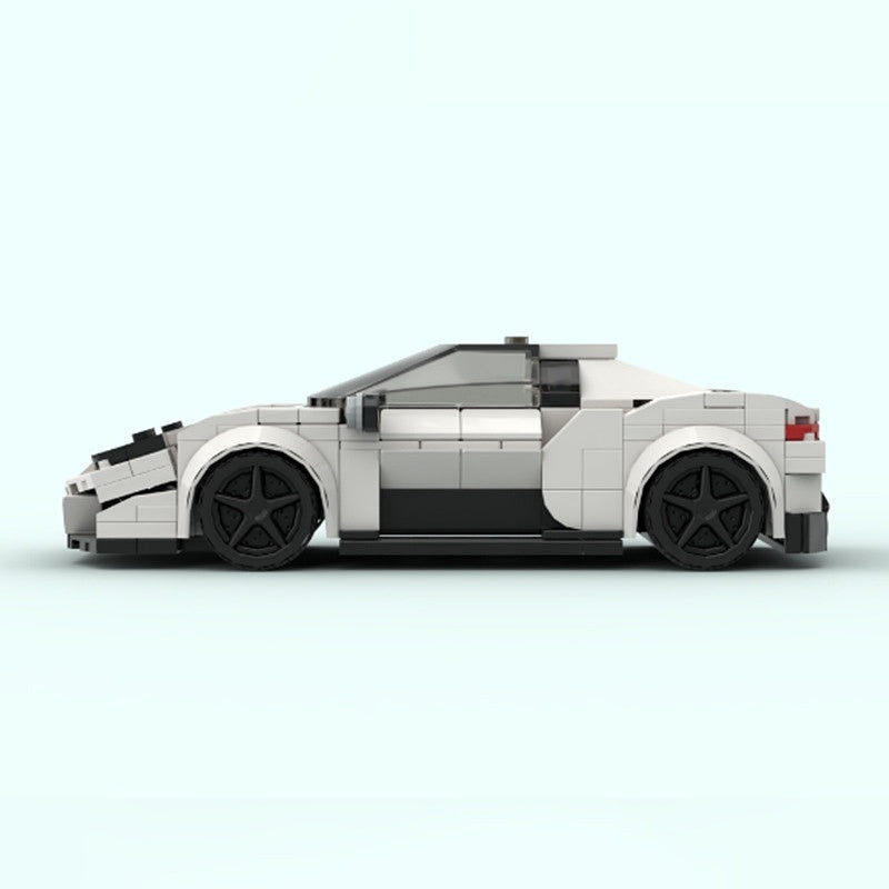 Italian MC-Style Mid-Engine Hypercar MOC Building Kit | 8-Wide Vehicle Model - 5