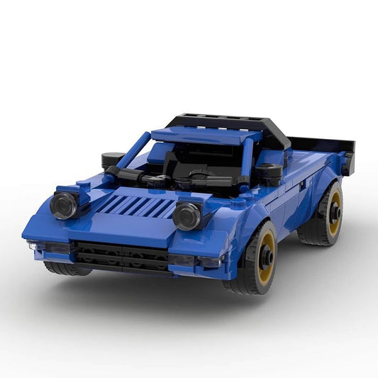 Italian Retro Wedge Rally Car Building Kit | LEGO-Compatible MOC - 1