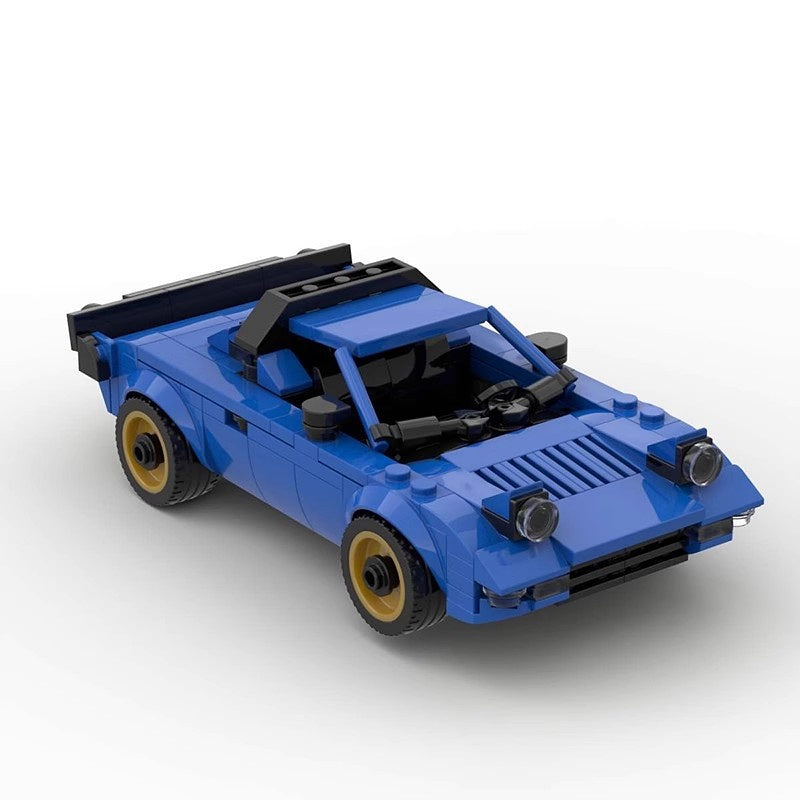 Italian Retro Wedge Rally Car Building Kit | LEGO-Compatible MOC - 4