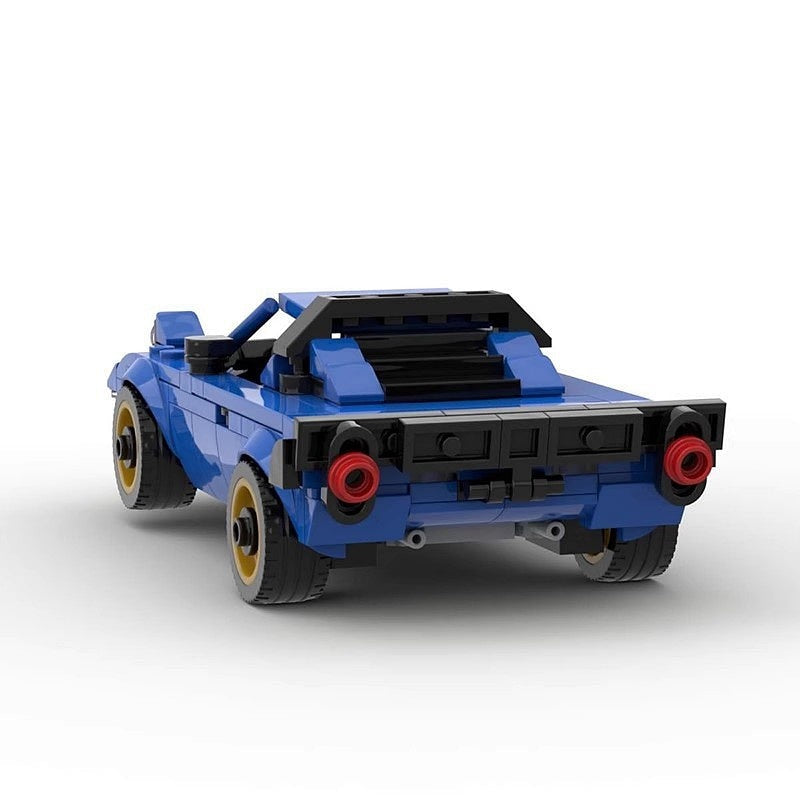 Italian Retro Wedge Rally Car MOC Building Kit | Classic Race Vehicle - 3