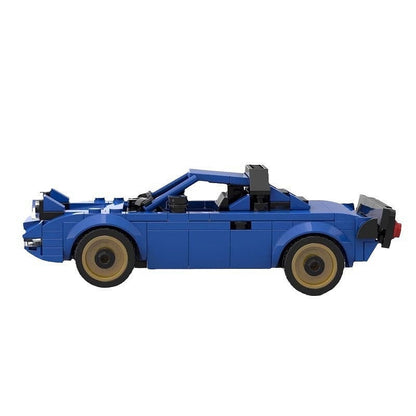 Italian Retro Wedge Rally Car MOC Building Kit | Classic Race Vehicle - 5
