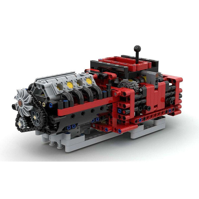 Italian Supercar 8 Speed Manual Gearbox Building Kit | LEGO-Compatible MOC - 1