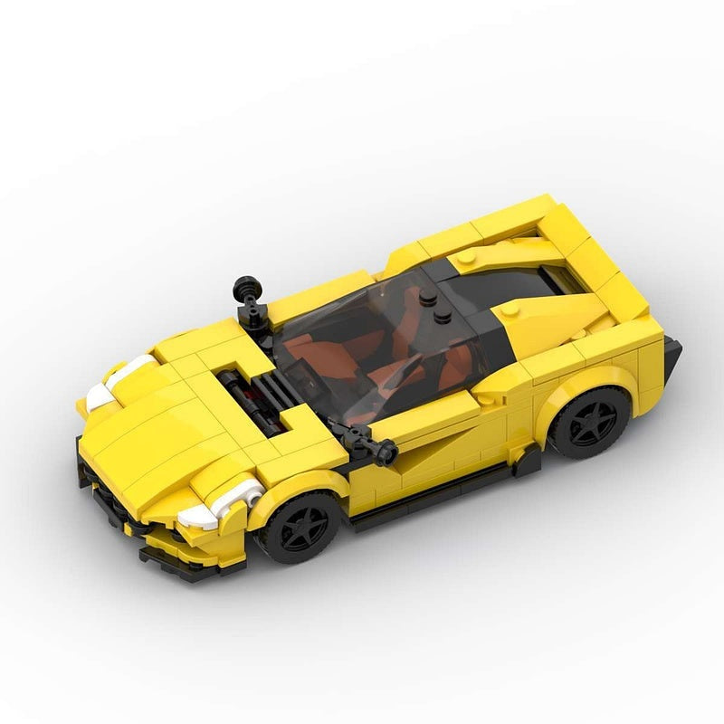 Italian Turbo Sports Coupe MOC Building Kit | Front-Engine Vehicle Model - 2