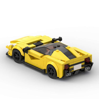 Italian Turbo Sports Coupe MOC Building Kit | Front-Engine Vehicle Model - 4