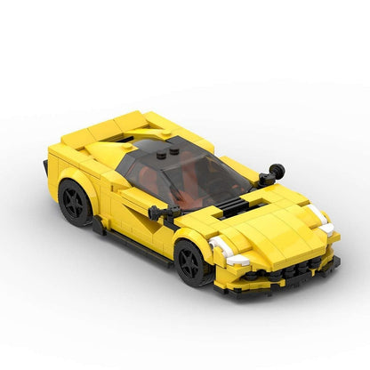 Italian Turbo Sports Coupe MOC Building Kit | Front-Engine Vehicle Model - 5