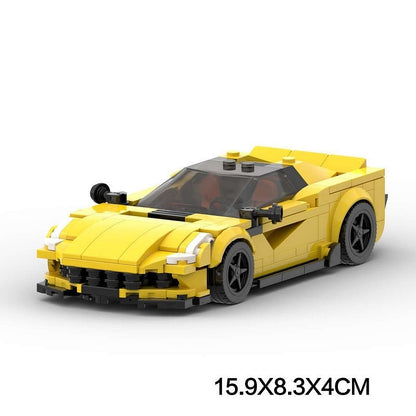 Italian Turbo Sports Coupe MOC Building Kit | Front-Engine Vehicle Model - 6
