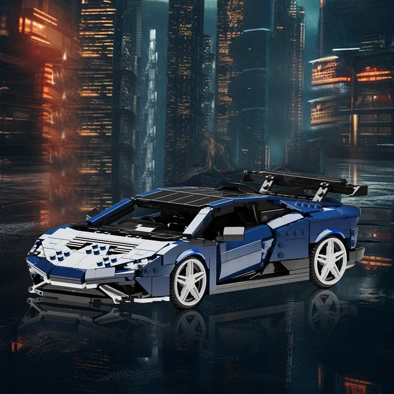 Italian V10 STO Track Supercar Building Kits | LEGO-Compatible MOC - 1